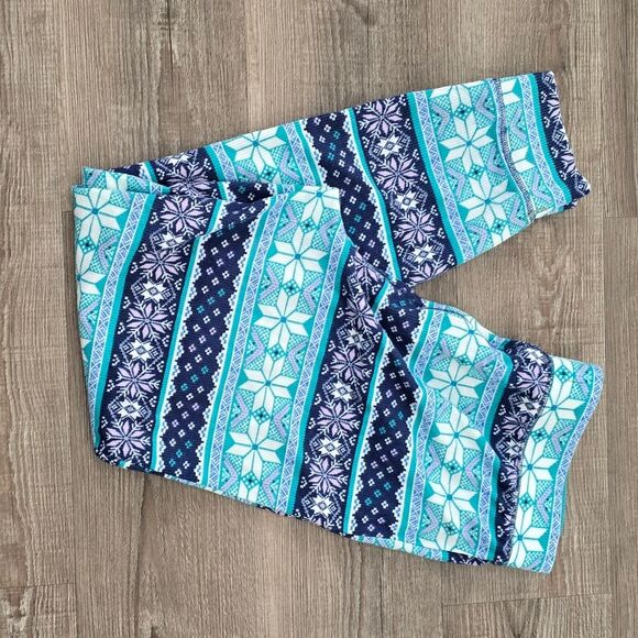 Sonoma christmas print longer pants new womens size large - Picture 2 of 3